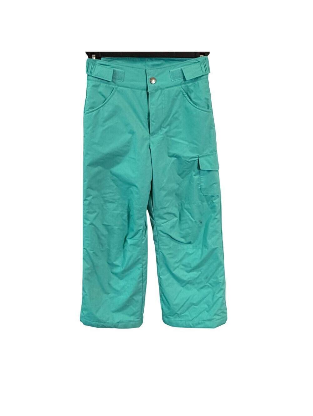 Columbia Kids XS 6/6X Teal Outgrown Snow Ski Pants Fleece Lined